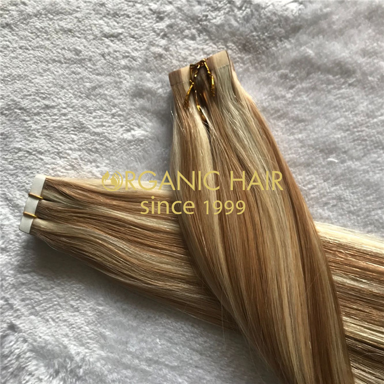 High quality tape in hair extensions color 12/60 C59